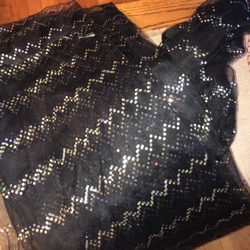 Black and Silver Sparkly Curtains
